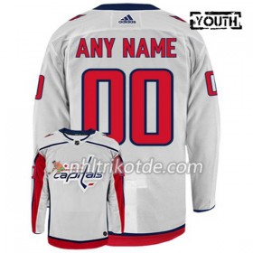 Washington Capitals Trikot Custom Adidas Weiß Authentic - Kinder